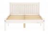 4ft Small Double Rio White Washed Wood Painted Shaker Style Bed Frame 2